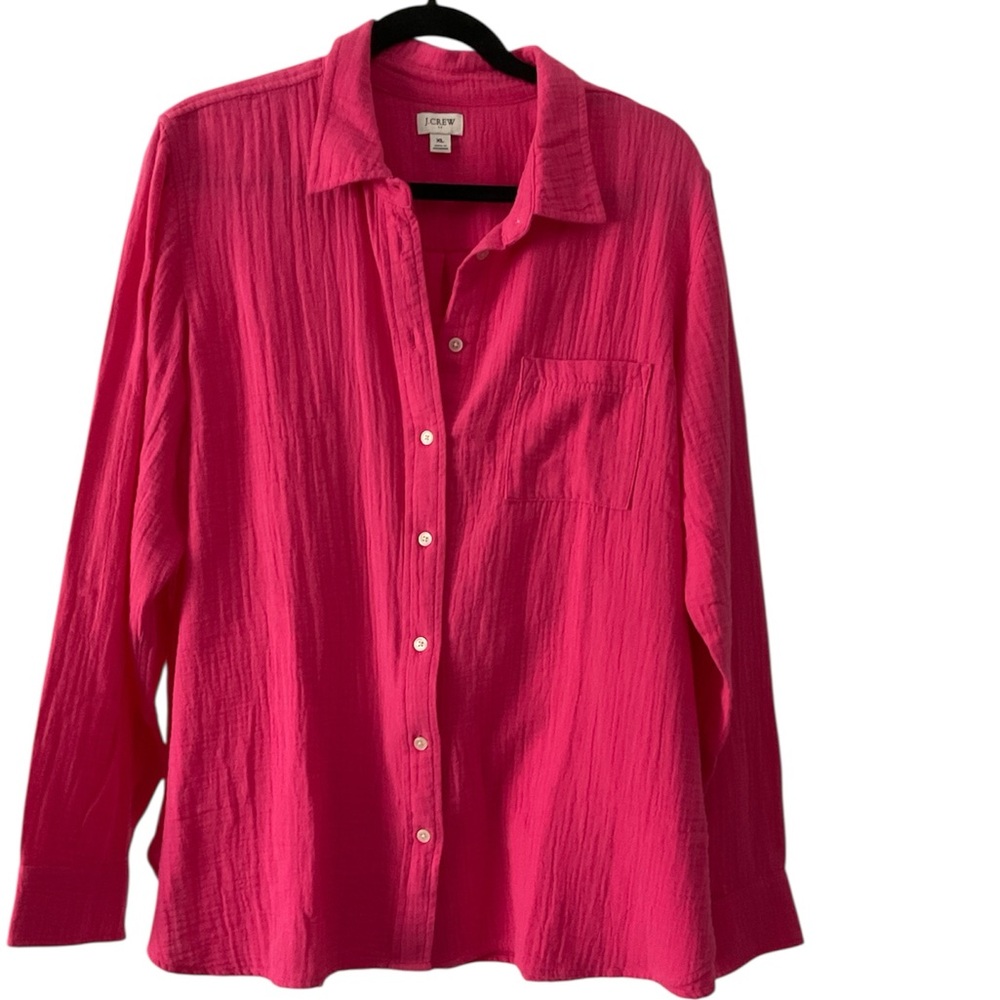 J. Crew Pink Casual Shirt